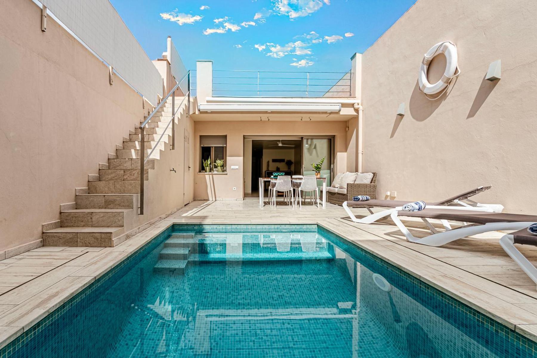 Casa Mediterranea Con Piscina Privada En 팔라모스 외부 사진